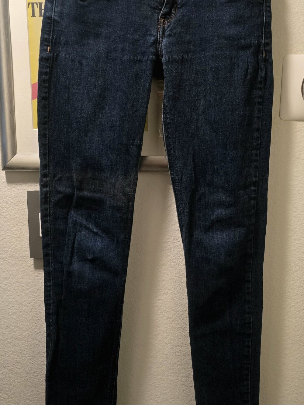 Hollister Women’s Skinny Jeans in Dark Blue Wash